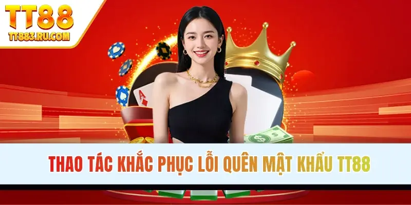 Thao tác khắc phục lỗi quên mật khẩu